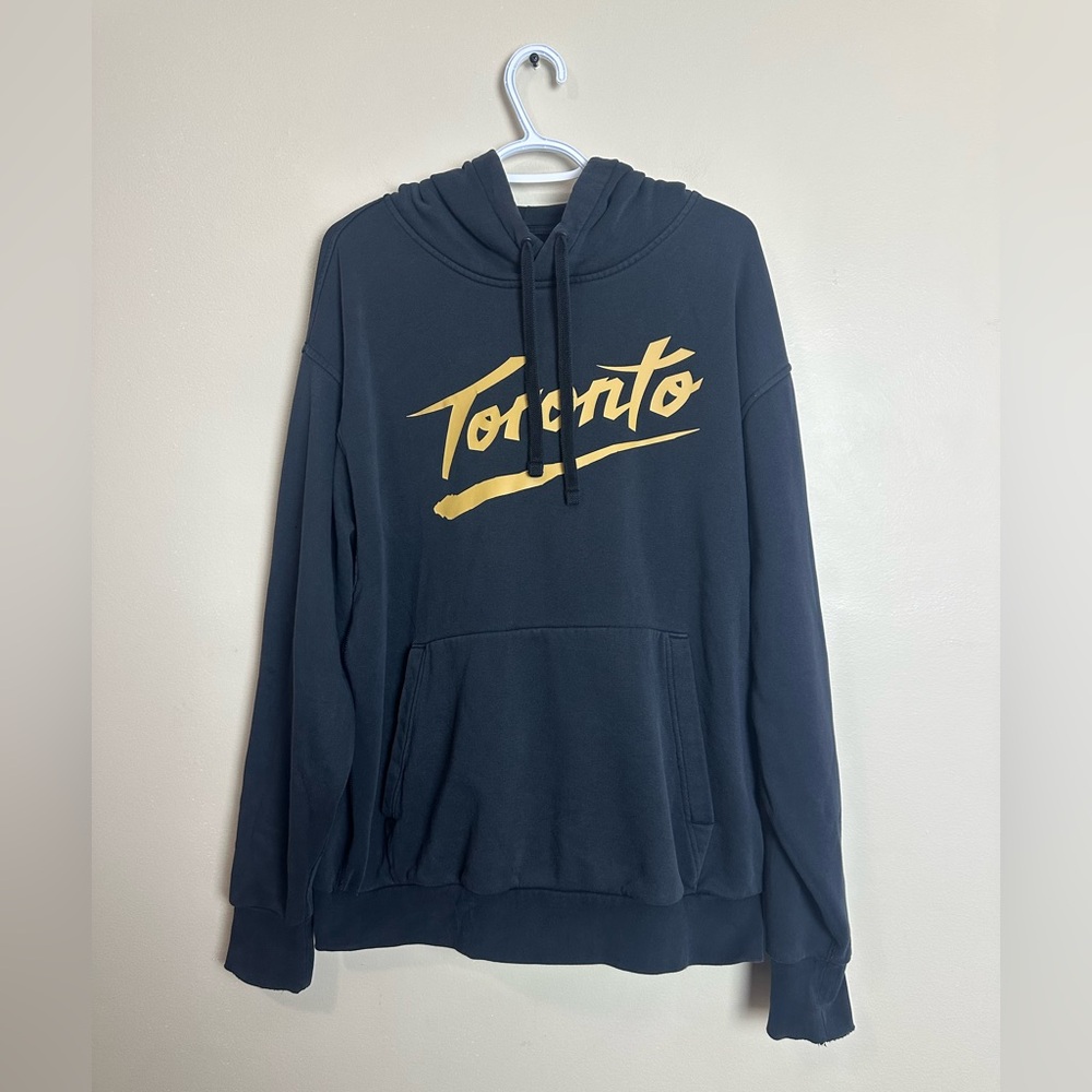 Nike Size XL Navy and Gold Toronto Hoodie